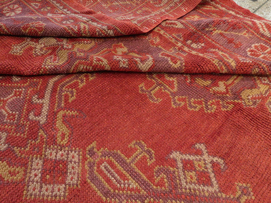 Vintage Turkish Oushak Carpet, No.8831 - Galerie Shabab