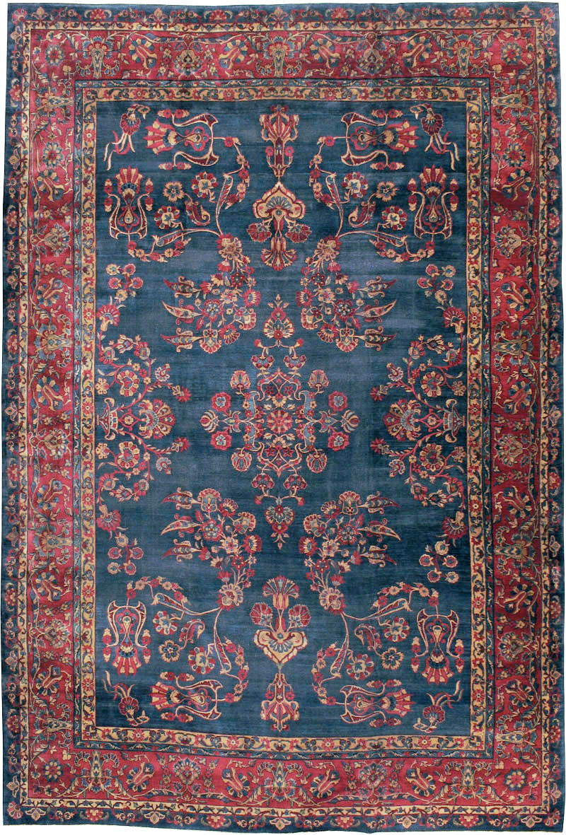 Antique Persian Lavar Kerman Carpet, No.8832 - Galerie Shabab