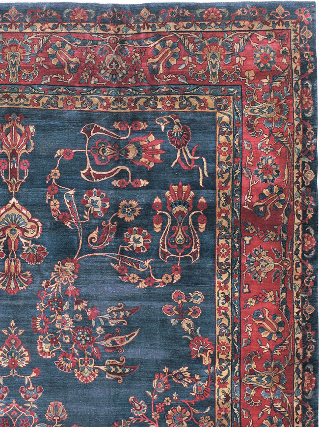 Antique Persian Lavar Kerman Carpet, No.8832 - Galerie Shabab