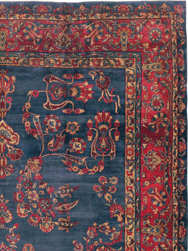 Antique Persian Lavar Kerman Carpet, No.8832 - Galerie Shabab