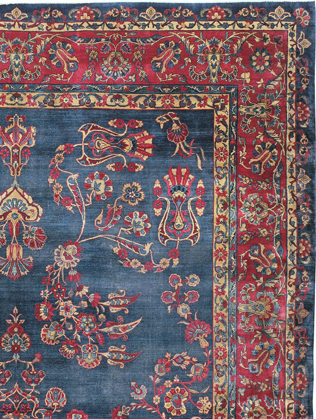 Antique Persian Lavar Kerman Carpet, No.8832 - Galerie Shabab