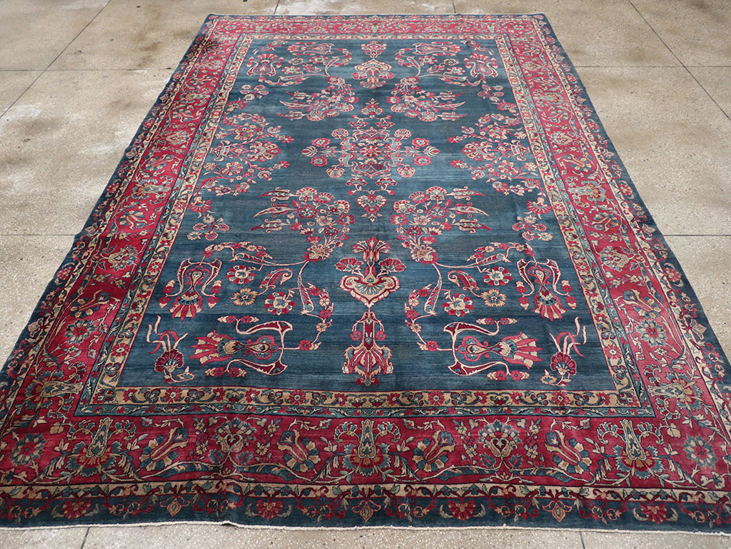 Antique Persian Lavar Kerman Carpet, No.8832 - Galerie Shabab