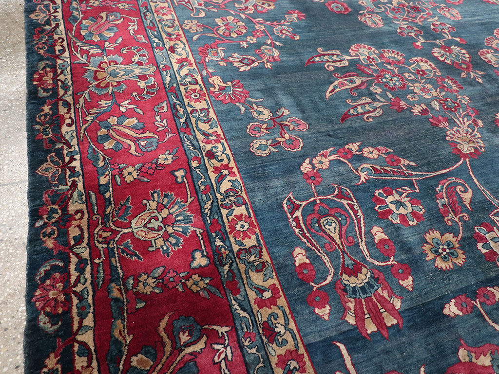 Antique Persian Lavar Kerman Carpet, No.8832 - Galerie Shabab