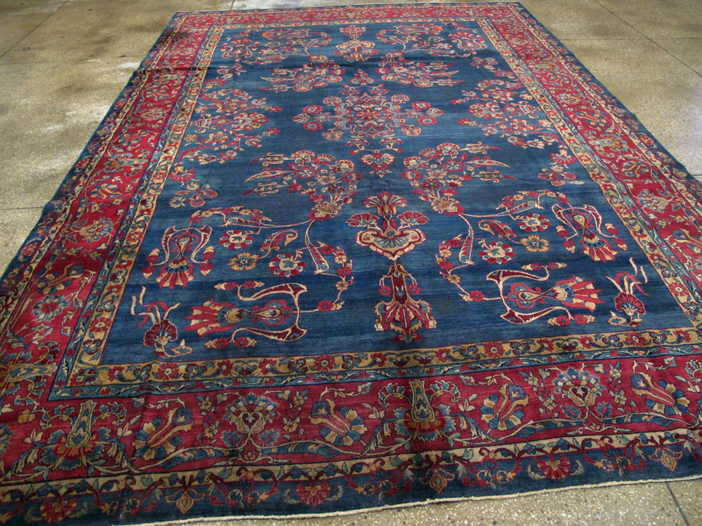 Antique Persian Lavar Kerman Carpet, No.8832 - Galerie Shabab