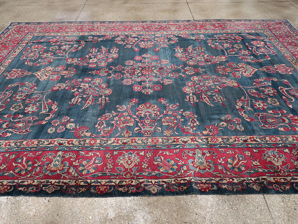 Antique Persian Lavar Kerman Carpet, No.8832 - Galerie Shabab