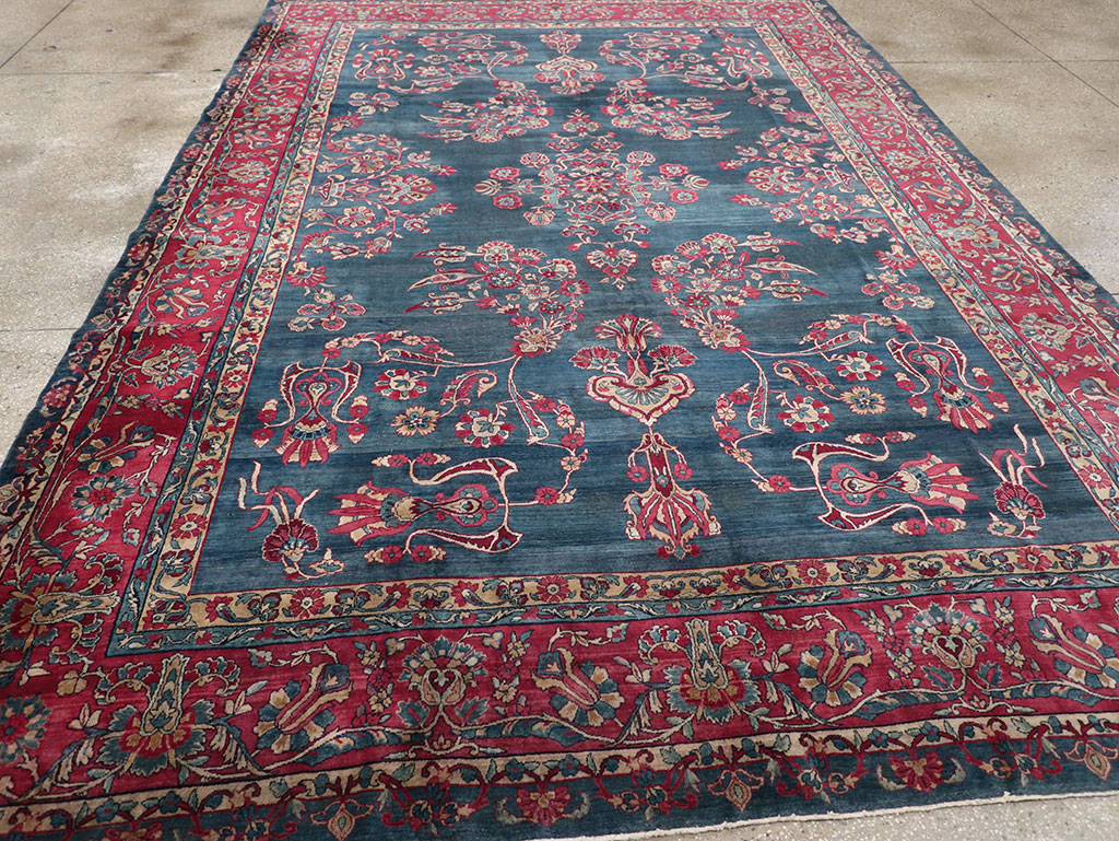 Antique Persian Lavar Kerman Carpet, No.8832 - Galerie Shabab