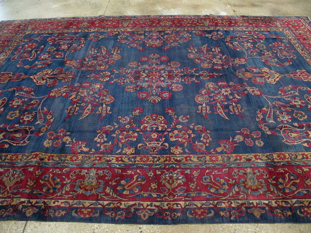 Antique Persian Lavar Kerman Carpet, No.8832 - Galerie Shabab