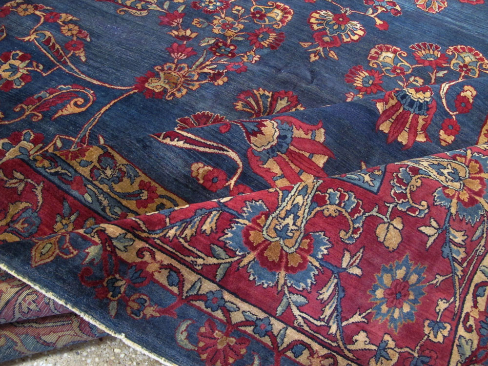 Antique Persian Lavar Kerman Carpet, No.8832 - Galerie Shabab