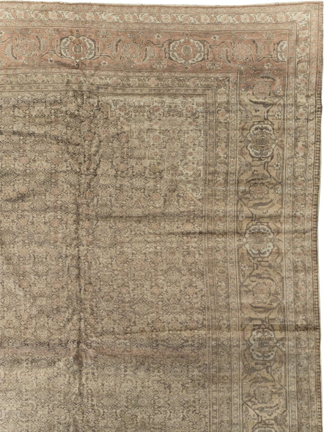 Antique Persian Tabriz Carpet, No.8864 - Galerie Shabab