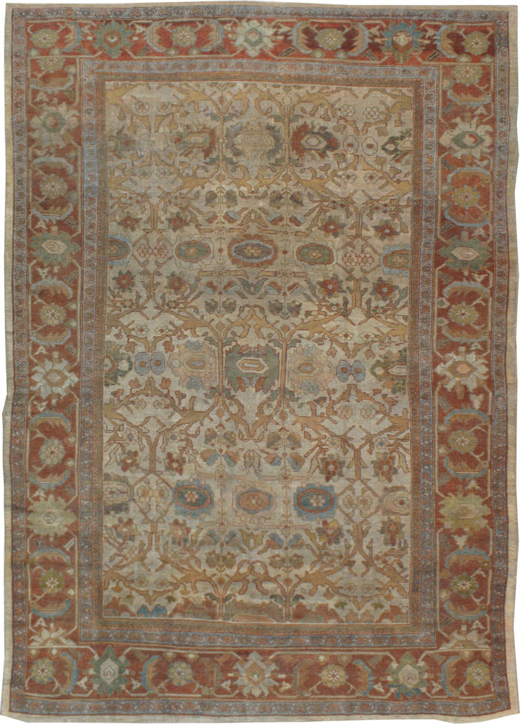 Antique Persian Mahal Carpet, No.8872 - Galerie Shabab