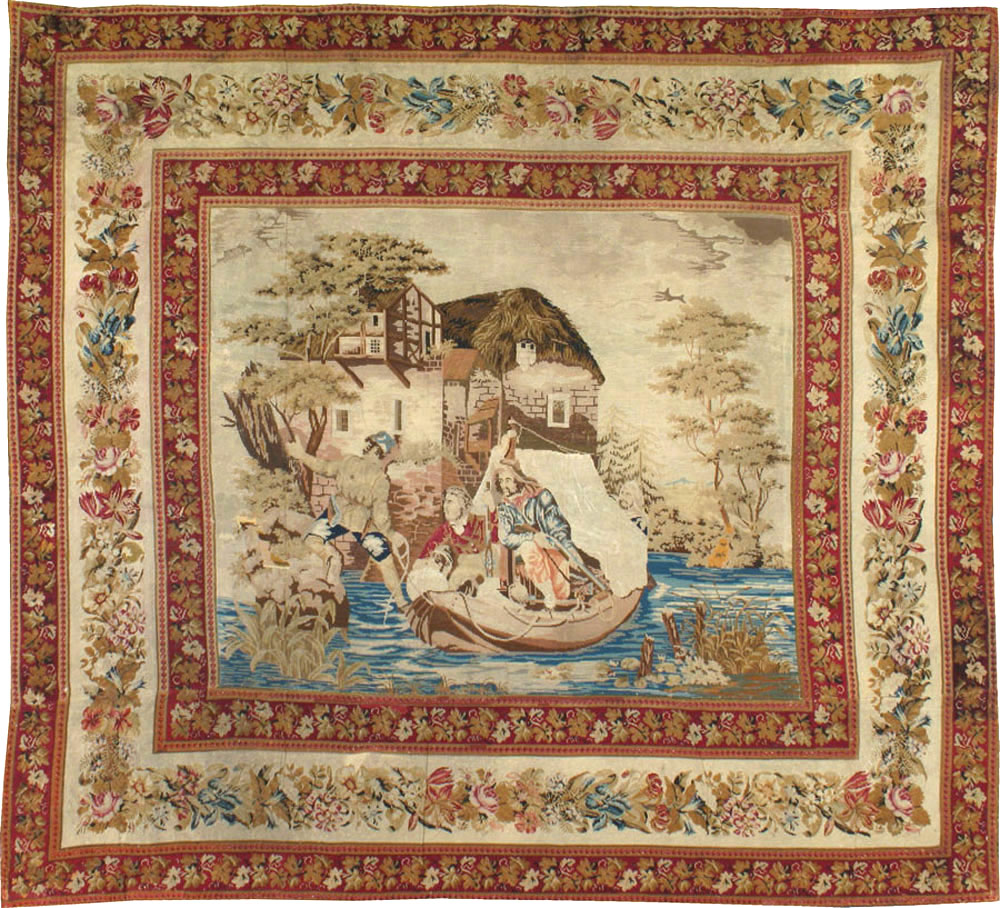 Antique English Tapestry, No.8881 - Galerie Shabab