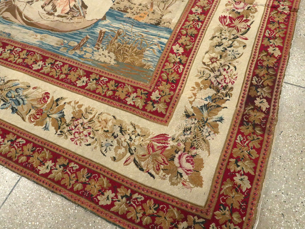 Antique English Tapestry, No.8881 - Galerie Shabab