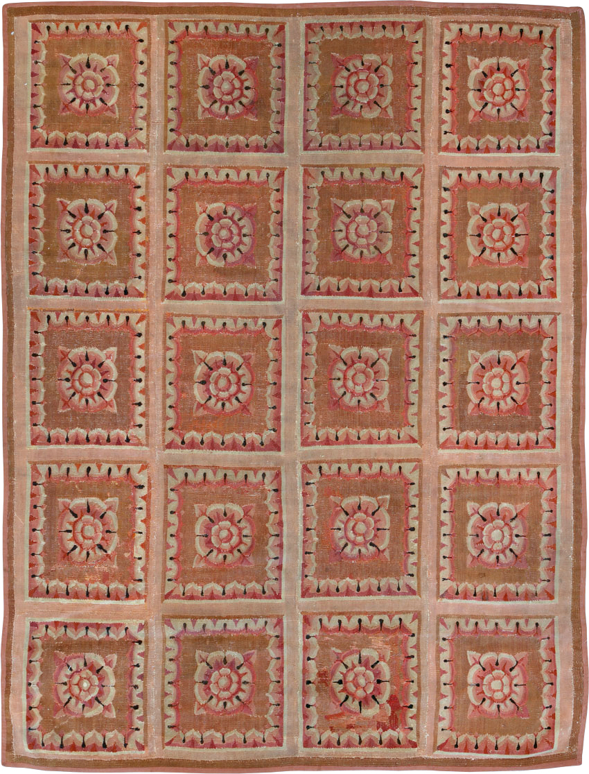 Antique French Aubusson Carpet, No.8882 - Galerie Shabab