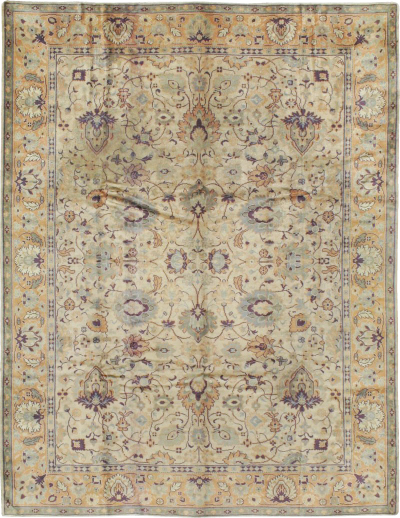 Antique Turkish Oushak Carpet, No.8891 - Galerie Shabab