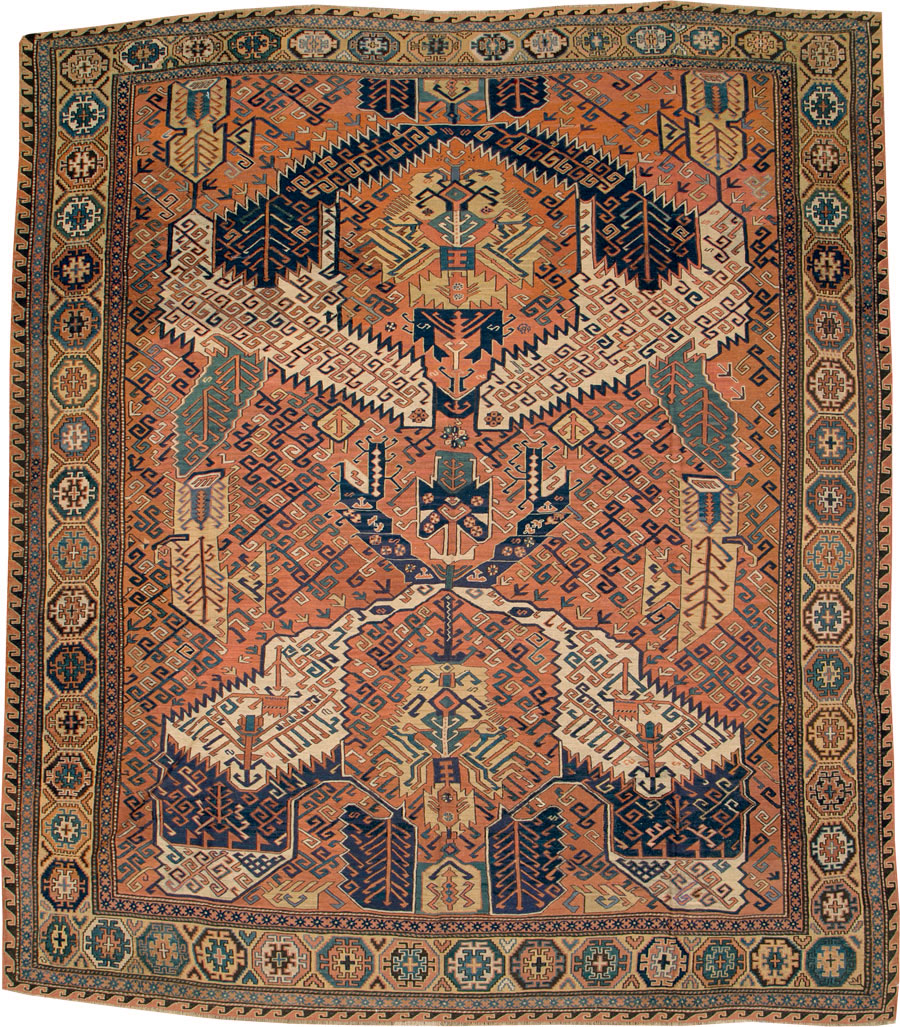 Antique Central Asian Soumak Carpet, No.8894 - Galerie Shabab