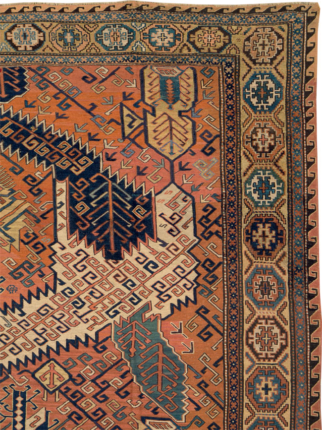 Antique Central Asian Soumak Carpet, No.8894 - Galerie Shabab