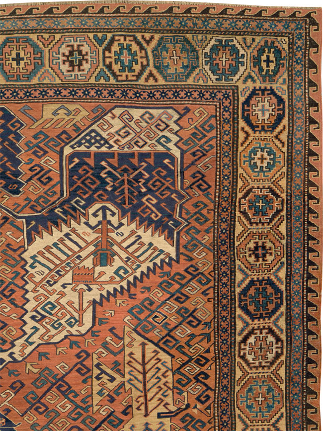 Antique Central Asian Soumak Carpet, No.8894 - Galerie Shabab