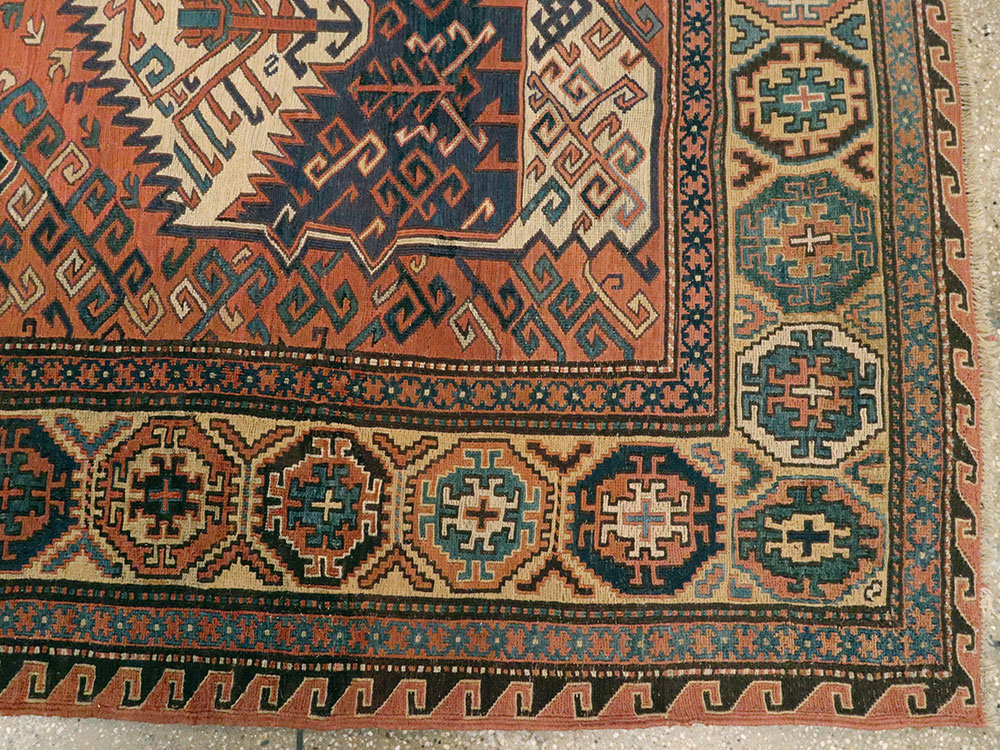 Antique Central Asian Soumak Carpet, No.8894 - Galerie Shabab