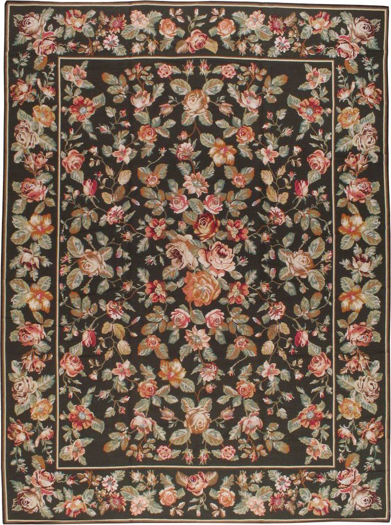 Vintage Portugal Needlepoint Carpet, No.8903 - Galerie Shabab