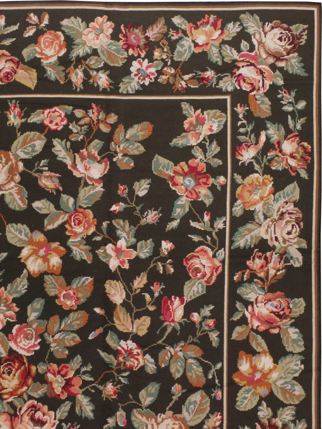 Vintage Portugal Needlepoint Carpet, No.8903 - Galerie Shabab
