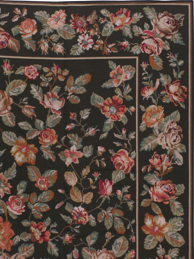 Vintage Portugal Needlepoint Carpet, No.8903 - Galerie Shabab