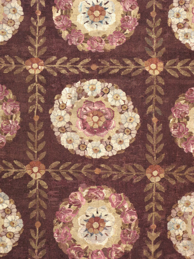 Antique French Flatweave Aubusson Large Carpet, No.8905 - Galerie Shabab