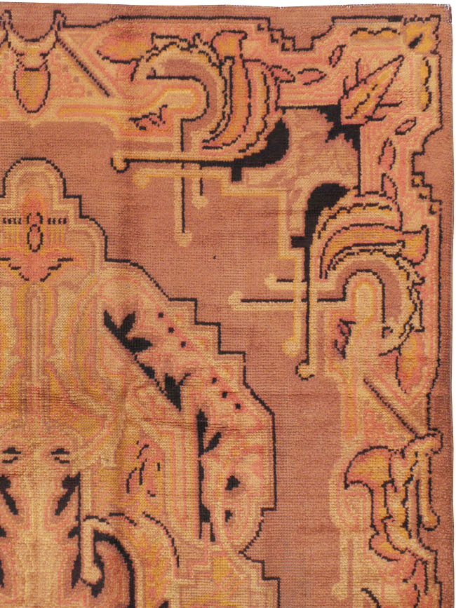 Antique European Art Deco Carpet, No.8907 - Galerie Shabab