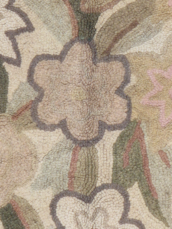 European Inspired Vintage American Hook Rug, No.8910 - Galerie Shabab