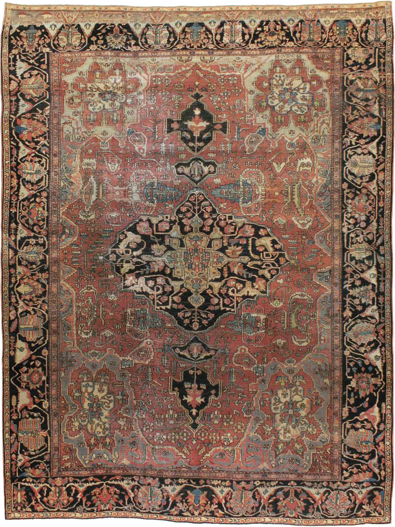Antique Persian Fereghan Sarouk Carpet, No.8924 - Galerie Shabab