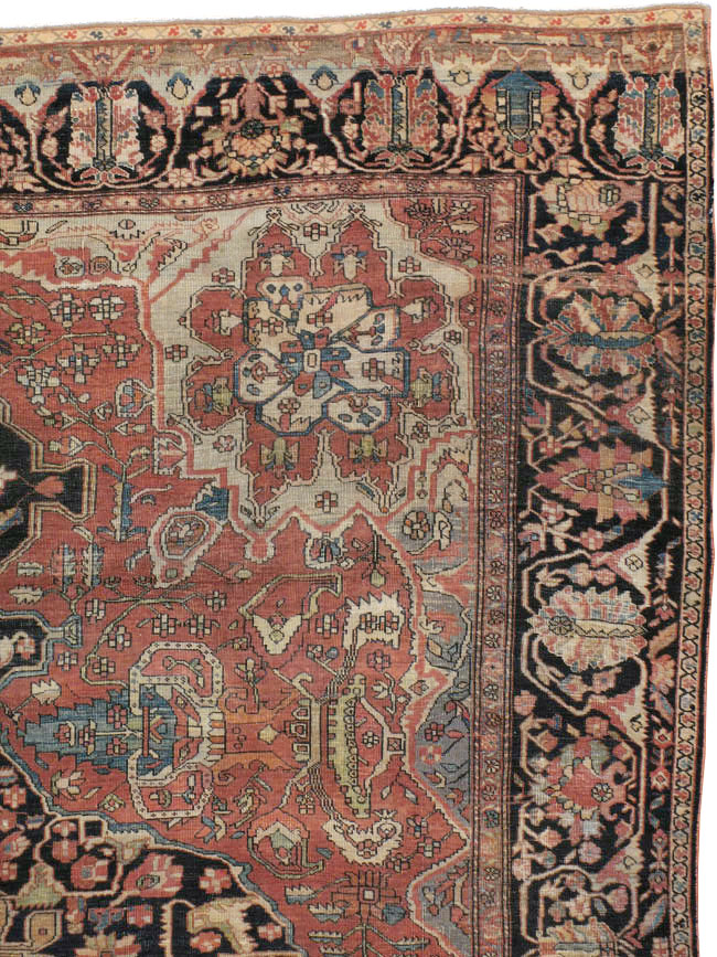 Antique Persian Fereghan Sarouk Carpet, No.8924 - Galerie Shabab