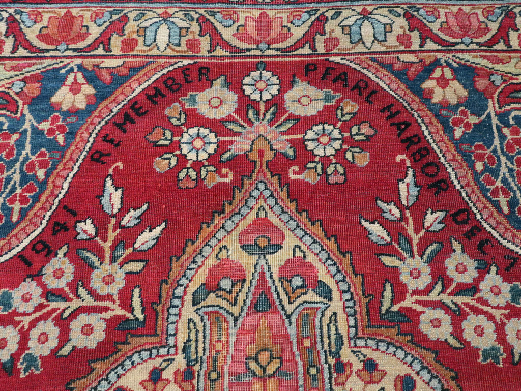 Vintage Persian Lavar Kerman Room Size Carpet, No.8944 - Galerie Shabab