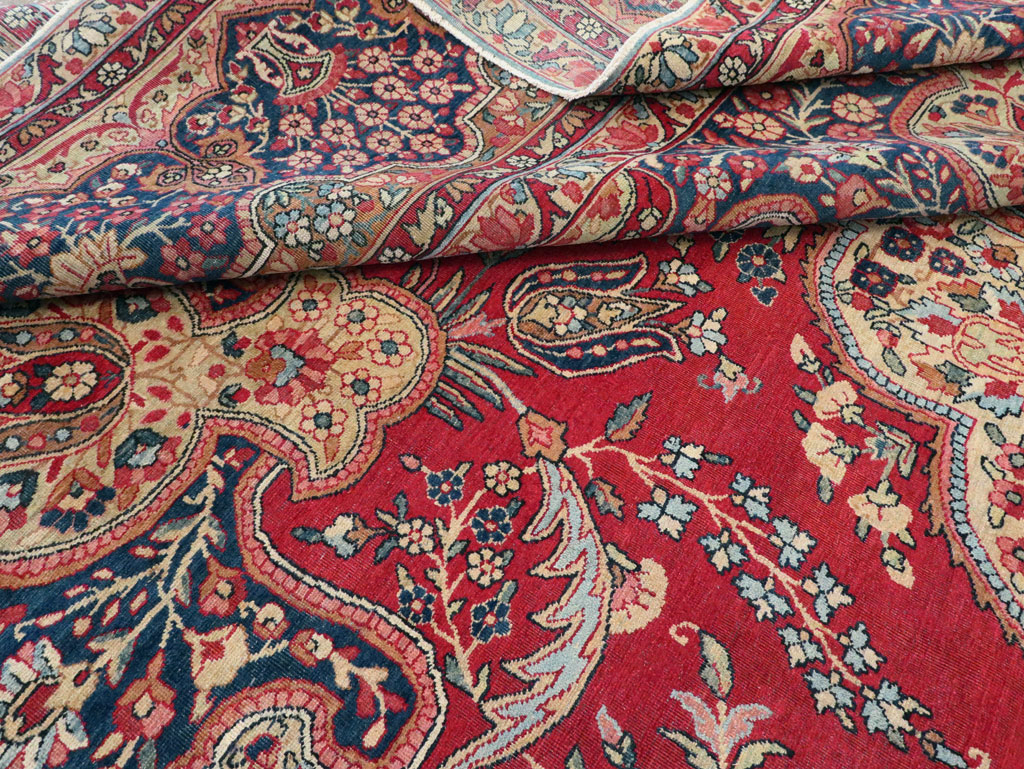 Vintage Persian Lavar Kerman Room Size Carpet, No.8944 - Galerie Shabab