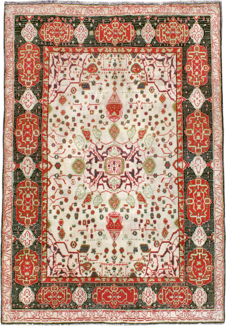 Antique Indian Agra Carpet, No.8951 - Galerie Shabab