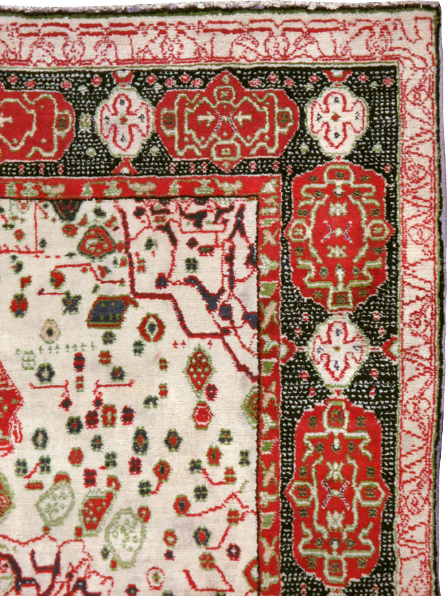 Antique Indian Agra Carpet, No.8951 - Galerie Shabab