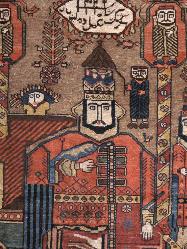 Antique Persian Malayer Pictorial Rug, No.8963 - Galerie Shabab