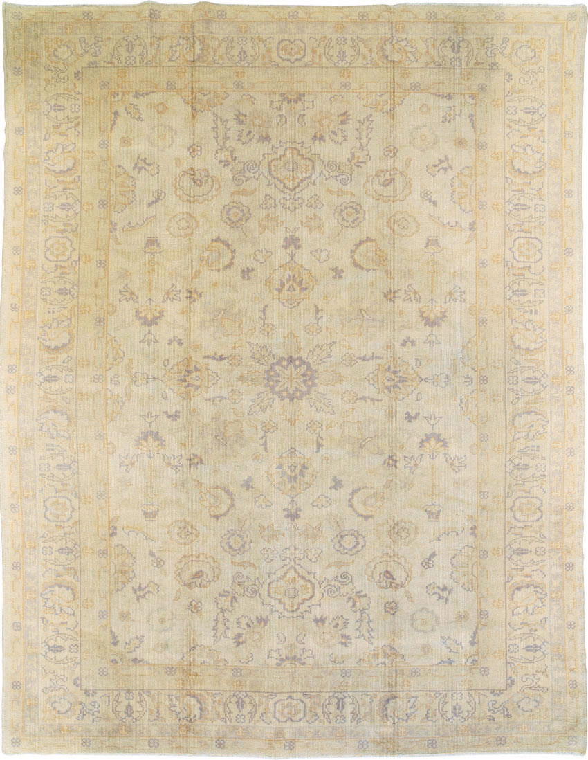 Antique Turkish Oushak Carpet, No.9010 - Galerie Shabab