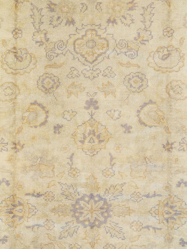 Antique Turkish Oushak Carpet, No.9010 - Galerie Shabab