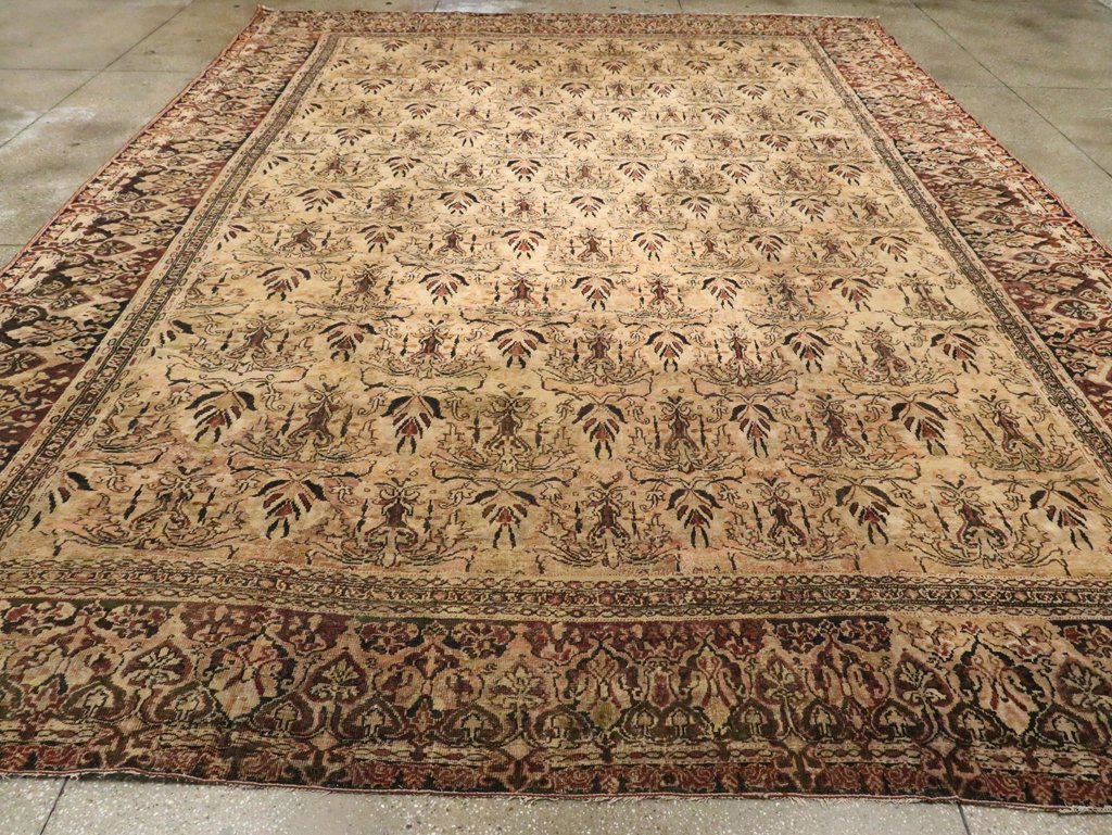 Antique Indian Lahore Carpet, No.9023 - Galerie Shabab