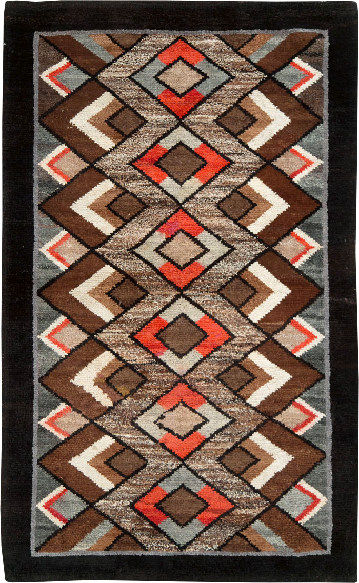 Vintage Art Deco Rug, No.9032 - Galerie Shabab