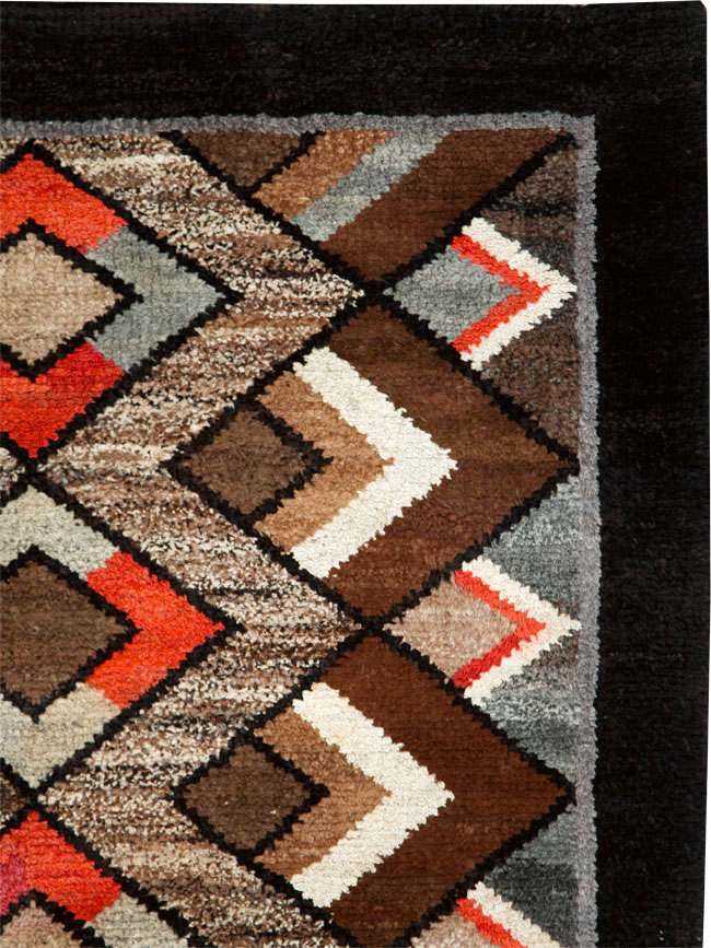 Vintage Art Deco Rug, No.9032 - Galerie Shabab