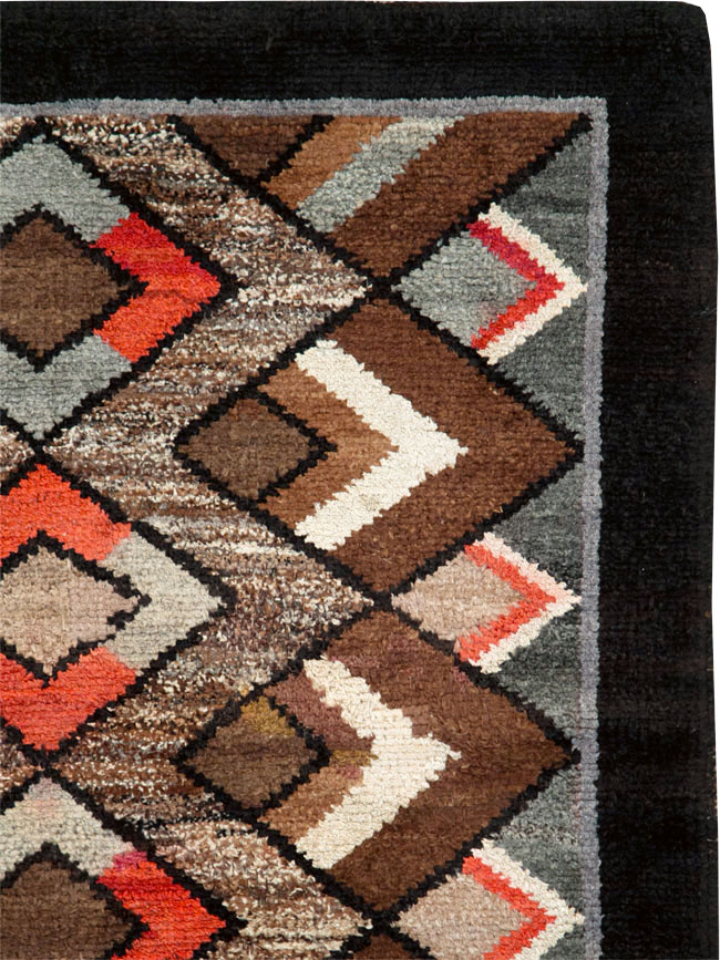 Vintage Art Deco Rug, No.9032 - Galerie Shabab