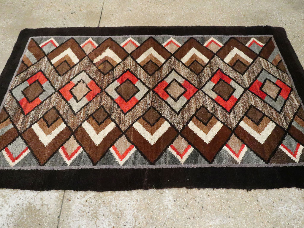 Vintage Art Deco Rug, No.9032 - Galerie Shabab