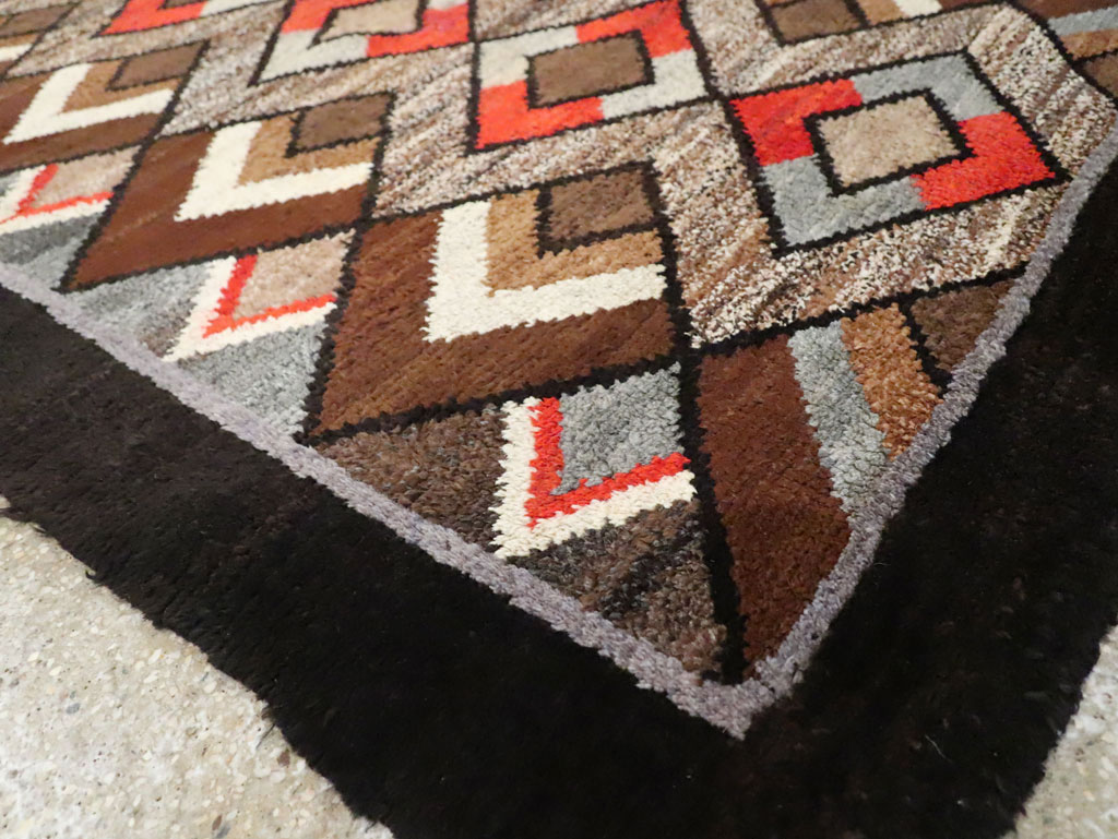 Vintage Art Deco Rug, No.9032 - Galerie Shabab