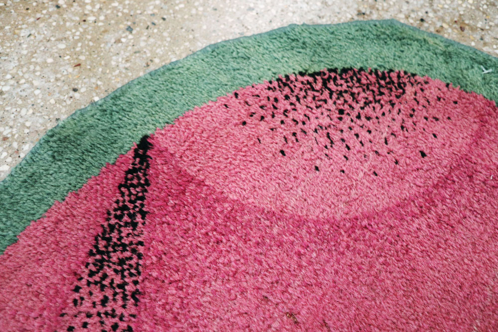 Vintage French Art Deco Rug Inspired By Edward McKnight Kauffer and Chinese Rugs, No.9037 - Galerie Shabab