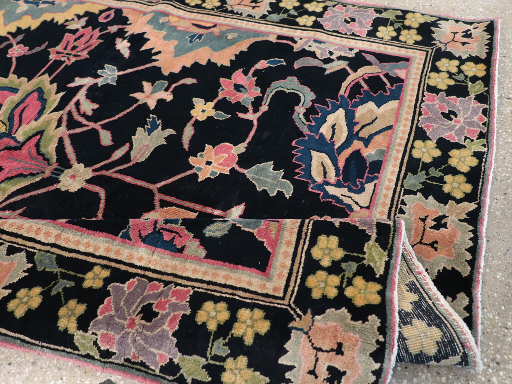 Vintage Indian Lahore Accent Rug, No.9049 - Galerie Shabab