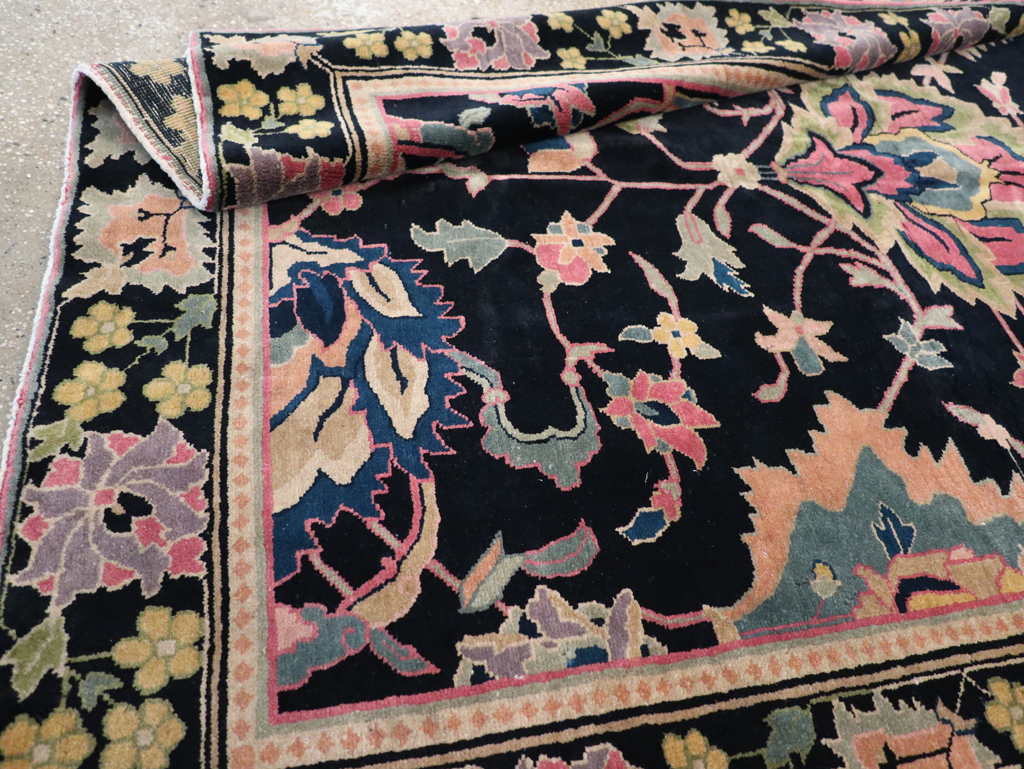 Vintage Indian Lahore Accent Rug, No.9049 - Galerie Shabab