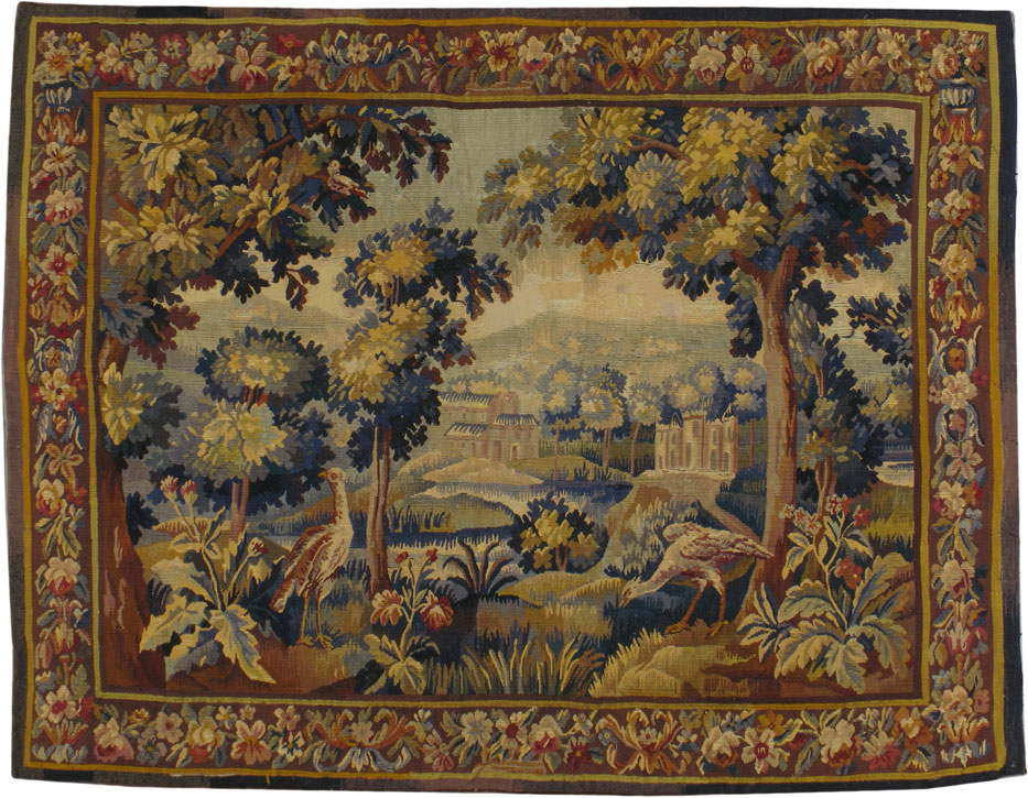 Antique French Tapestry, No.9055 - Galerie Shabab