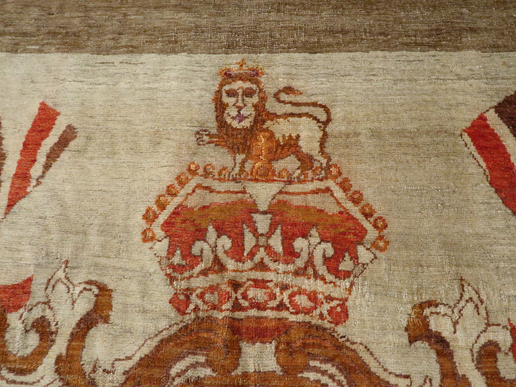 Vintage Turkish Sivas Pictorial Carpet, No.9059 - Galerie Shabab