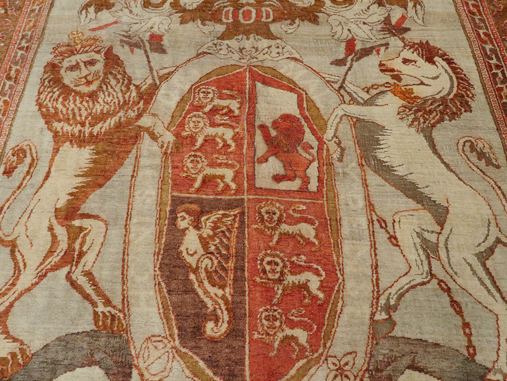 Vintage Turkish Sivas Pictorial Carpet, No.9059 - Galerie Shabab