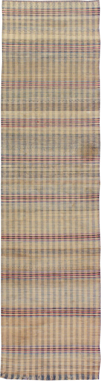 Vintage American Rag Rug Runner, No.9060 - Galerie Shabab